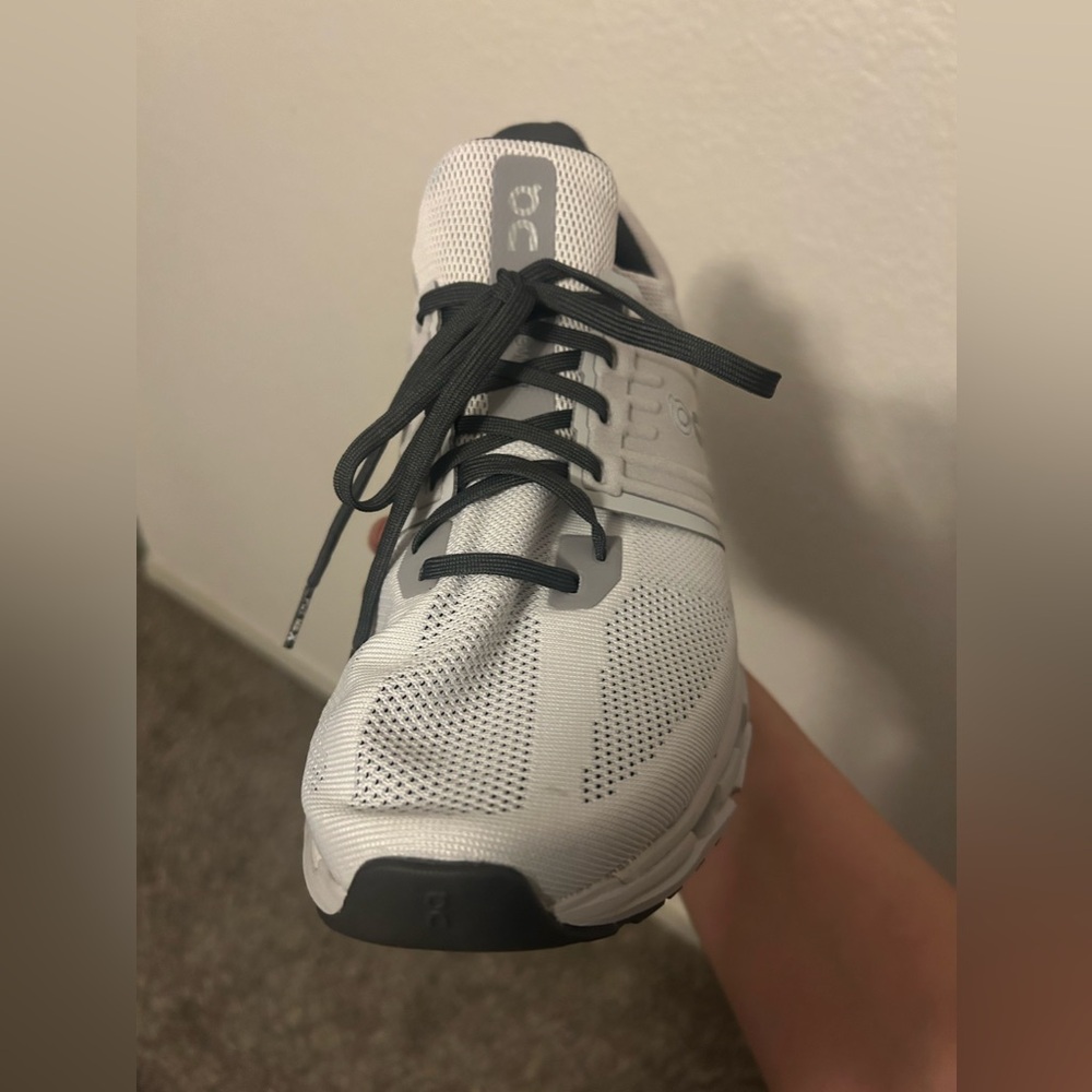 Men shoes on clouds